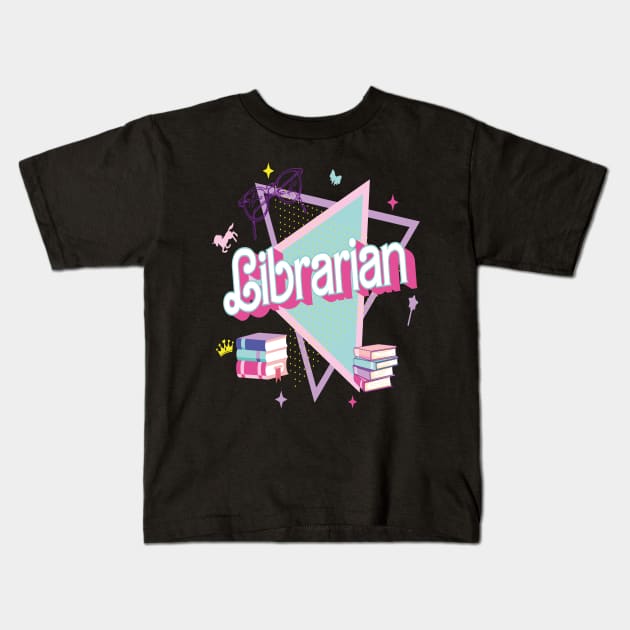 Find Me At The Library Retro Librarian Tee Librarian 90s Book Lover Librarian Of The 90s Back To School Kids T-Shirt by rhazi mode plagget